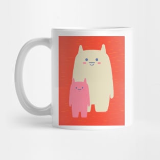 modern cute creatures. Andy Warhol inspired. Kawaii Creatures Mug